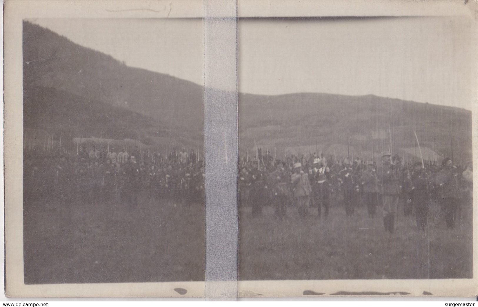 CPA  PHOTO RARE A SITUER GENERAL JOFFRE PASSANT EN REVUE LE 7éme CHASSEURS ALPINS - Personnages