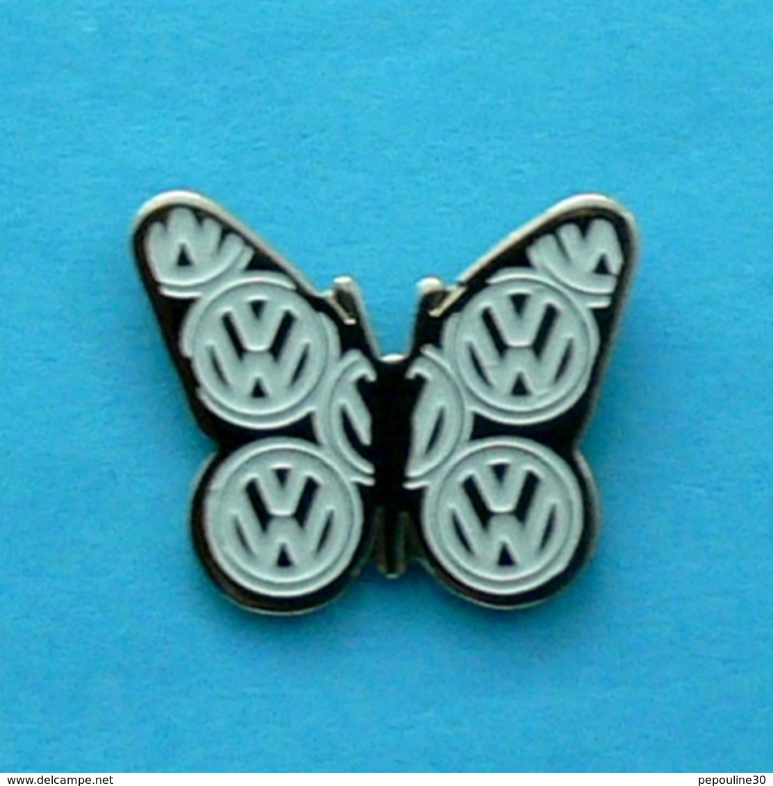 1 PIN'S //  ** LOGO / VOLKSWAGEN / PAPILLON  ** - Volkswagen