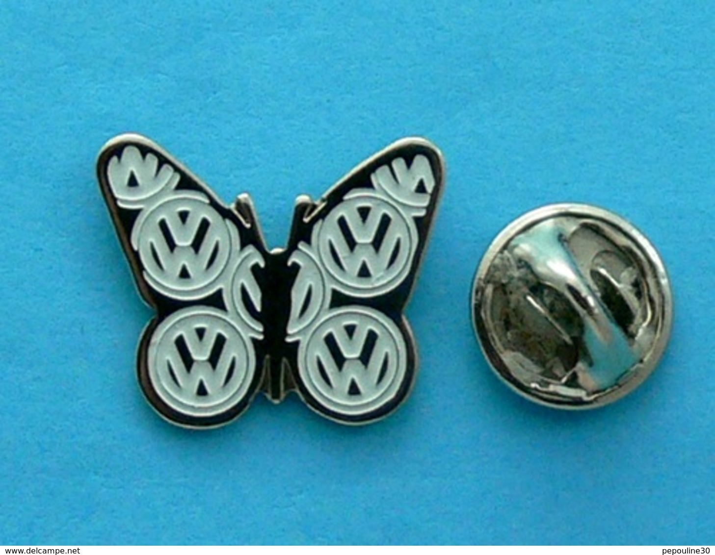 1 PIN'S //  ** LOGO / VOLKSWAGEN / PAPILLON  ** - Volkswagen