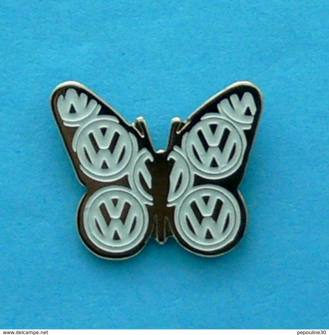 1 PIN'S //  ** LOGO / VOLKSWAGEN / PAPILLON  ** - Volkswagen