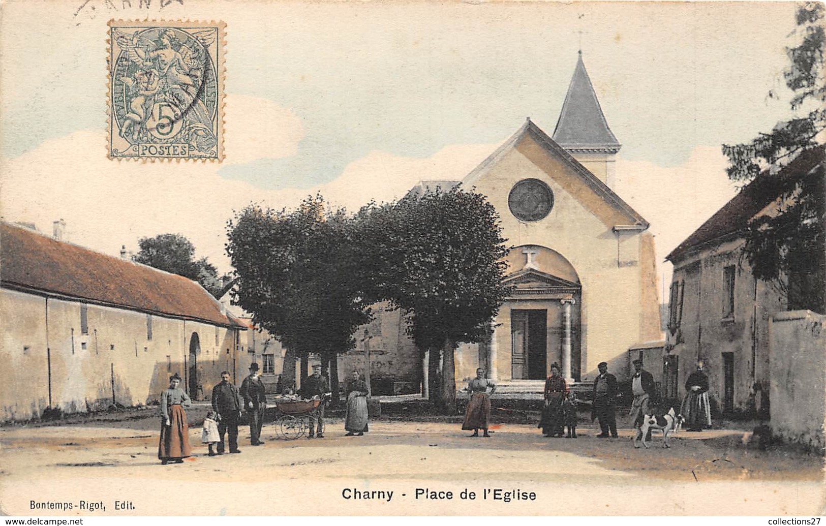 89-CHARNY- PLACE DE L'EGLISE - Charny