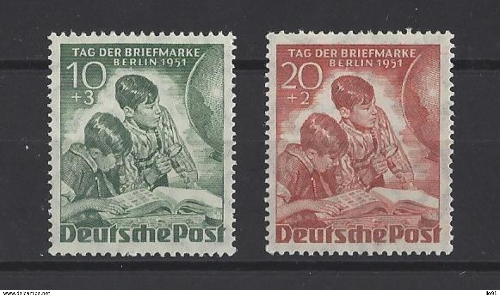 ALLEMAGNE BERLIN.  YT  N° 66/67  Neuf *  1951 - Unused Stamps