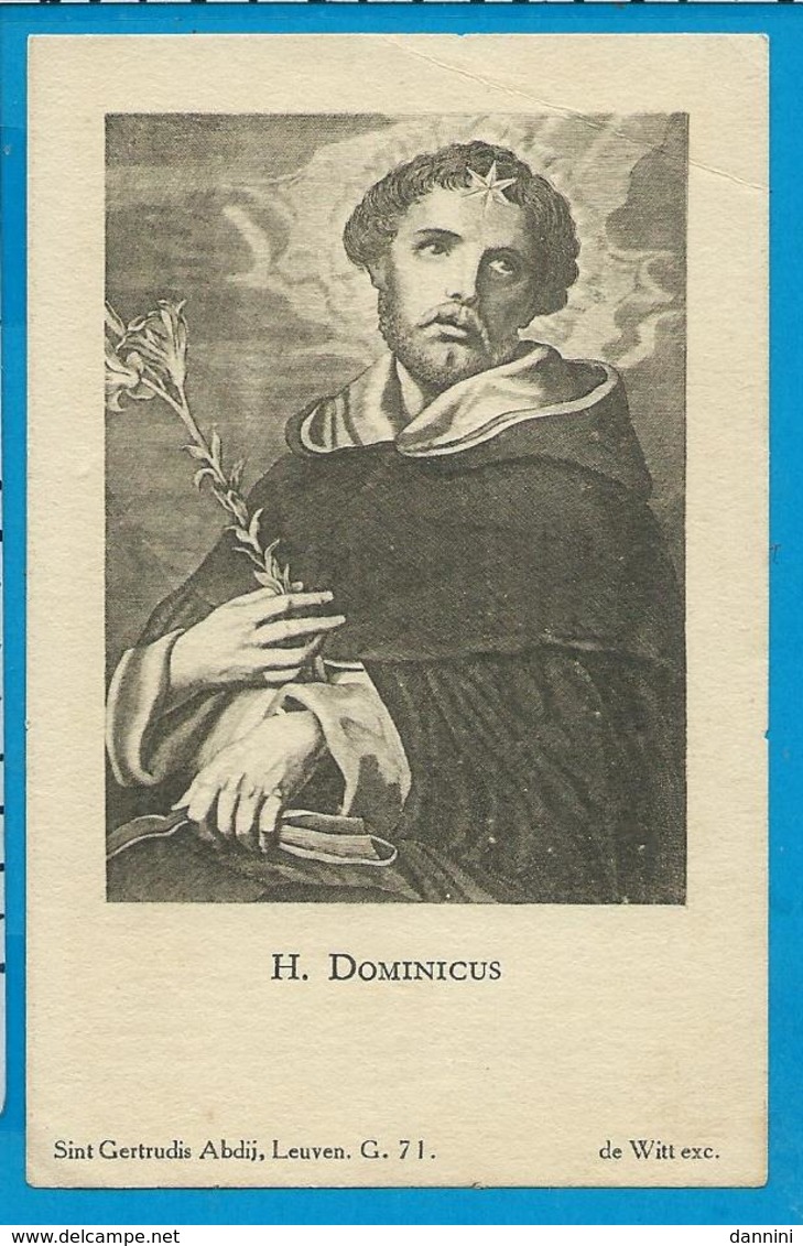 Holycard    Abdij  St. Gertrudis    71   St. Dominicus - Images Religieuses