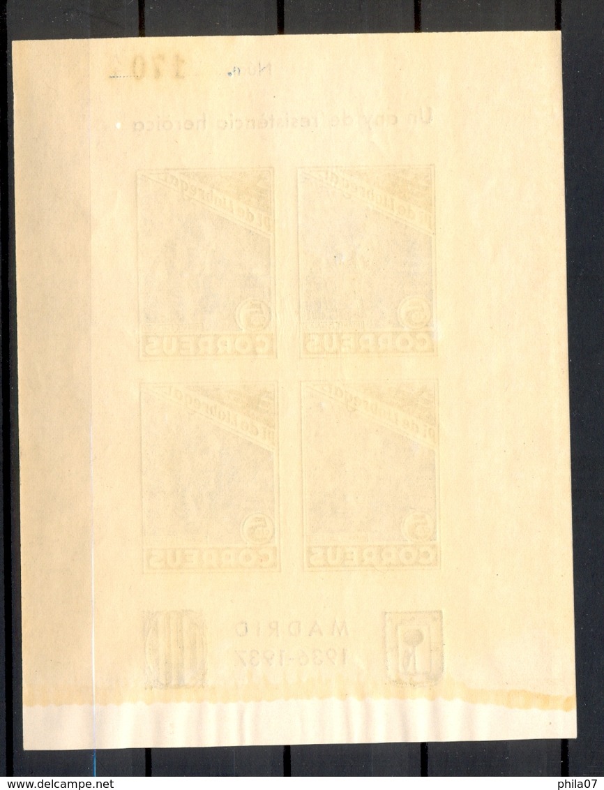 SPAIN - Civil War, Interesting Blocks / 9 Scans - Blocs & Hojas