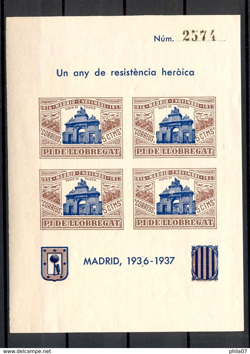 SPAIN - civil war, interesting blocks / 9 scans