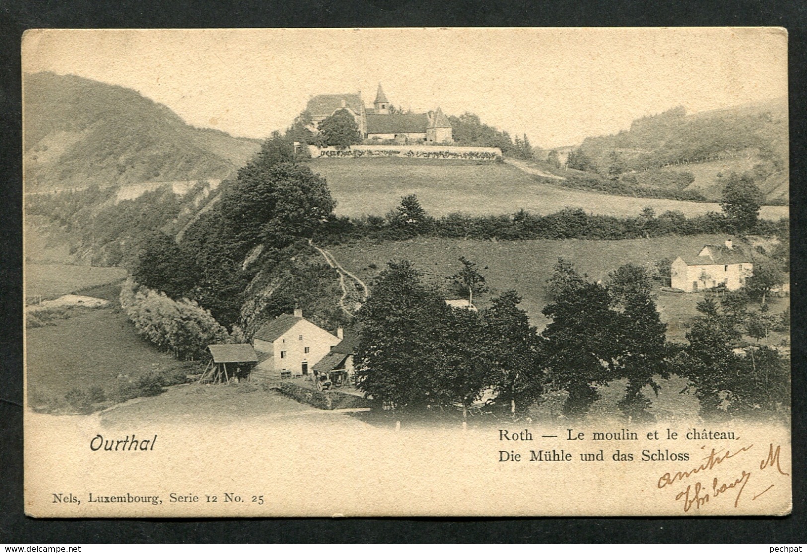 Luxembourg Ourthal Roth Le Moulin Et Le Château 1905 - Vianden
