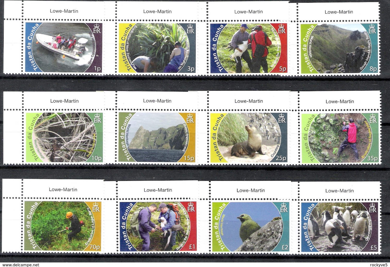 Tristan Da Cunha 2010 Definitives MNH CV £45 - Tristan Da Cunha