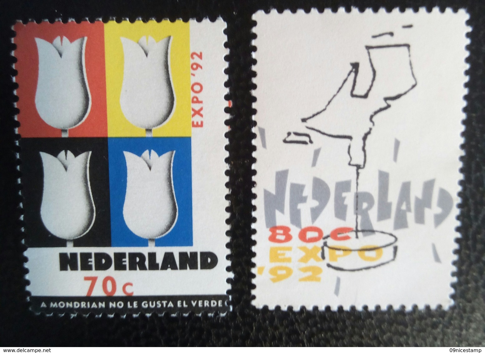 Stamps Of The Nederlands Expo 1992, Used But Not Cancelled - Unused Stamps