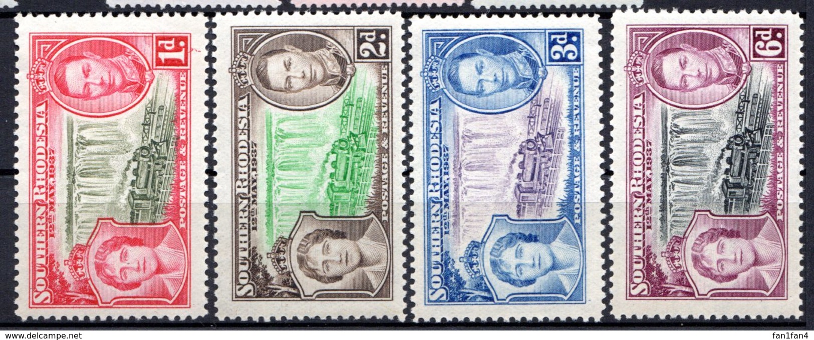 GRANDE BRETAGNE (Ex-colonies) - 1935 - Jubilé De George V - SOUTHERN RHODESIA - Ceylon (...-1947)