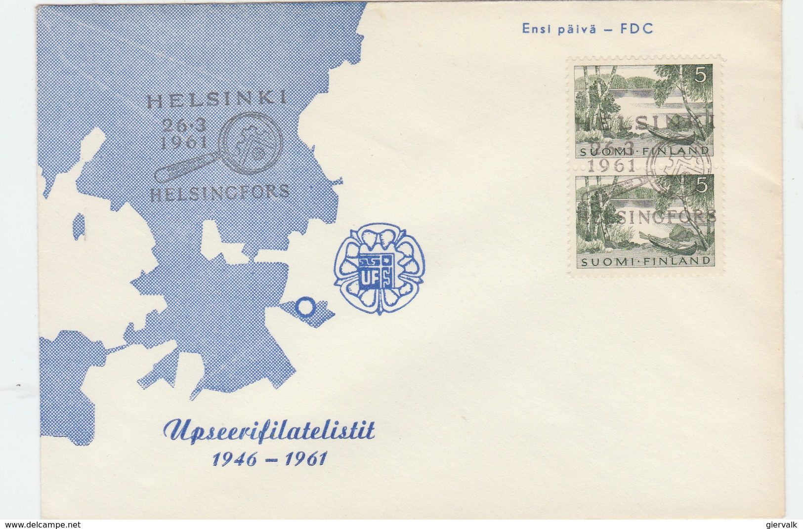 FINLAND 1961 FDC 15 Years Philately.BARGAIN.!! - FDC