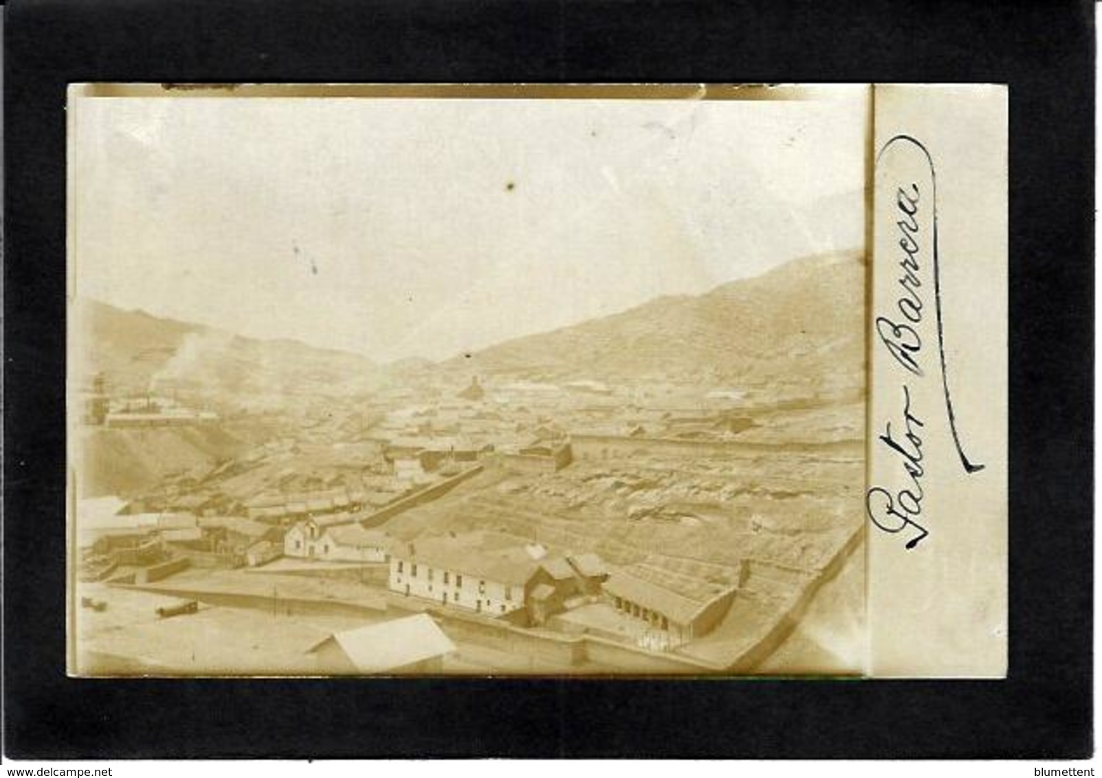 CPA Bolivie Bolivia écrite Corocoro Carte Photo RPPC - Bolivië