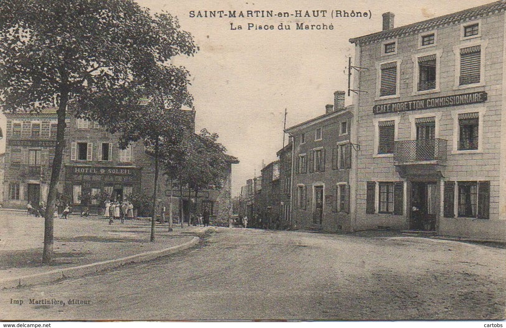 69  SAINT-MARTIN-en-HAUT  La Place Du Marché - Autres & Non Classés