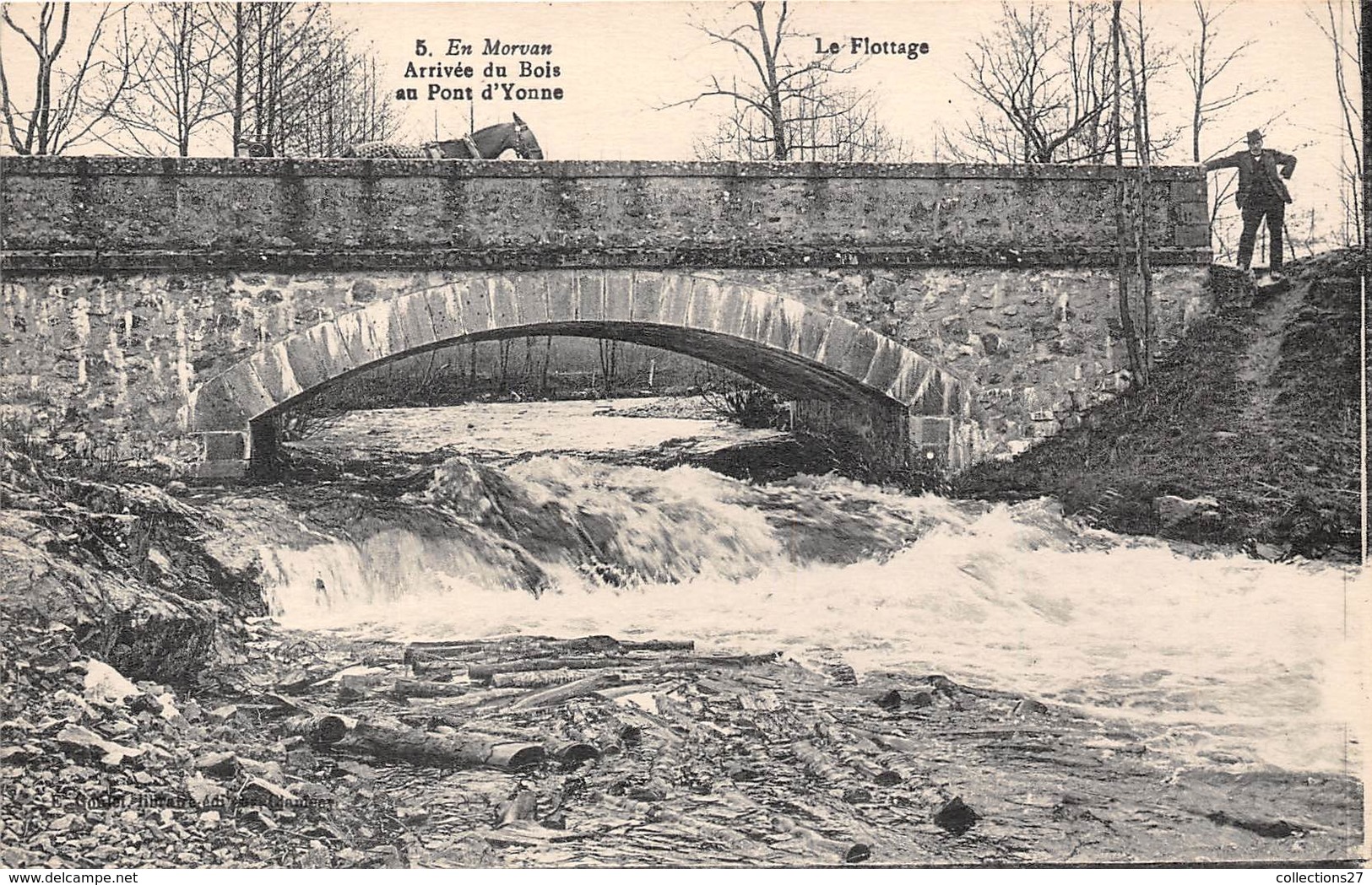 89-PONT-SUR-YONNE- ARRIVEE DU BOIS - LE FLOTTAGE - Pont Sur Yonne