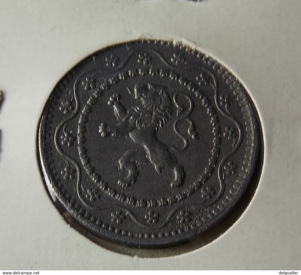 Belgium 10 Centimes 1916 Varnished - 10 Centimes
