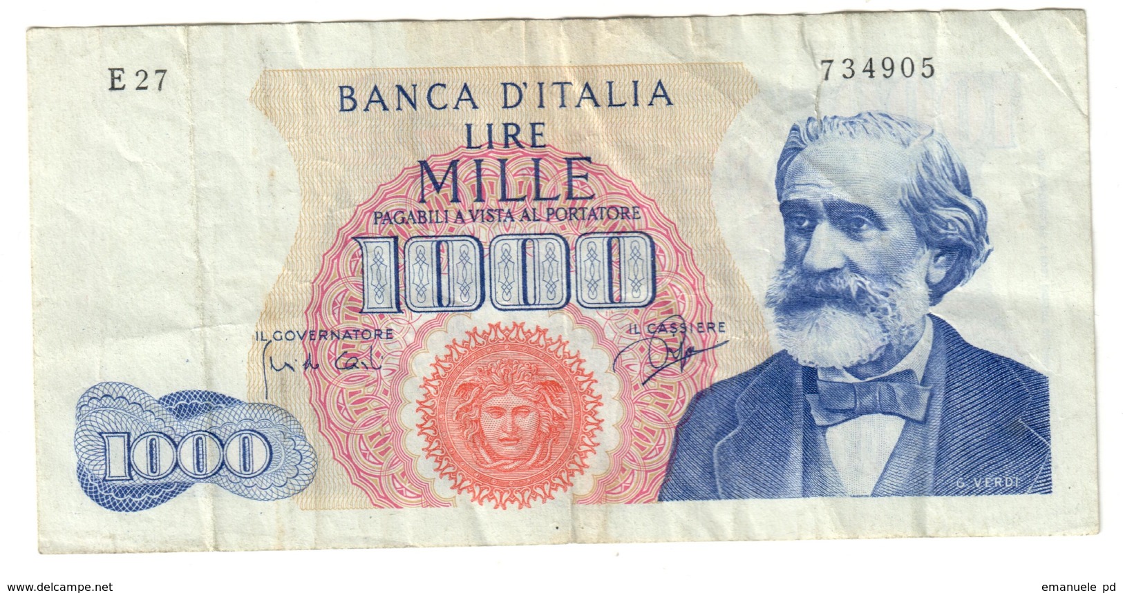 Italy 1000 Lire 25/07/1964 - 1000 Lire