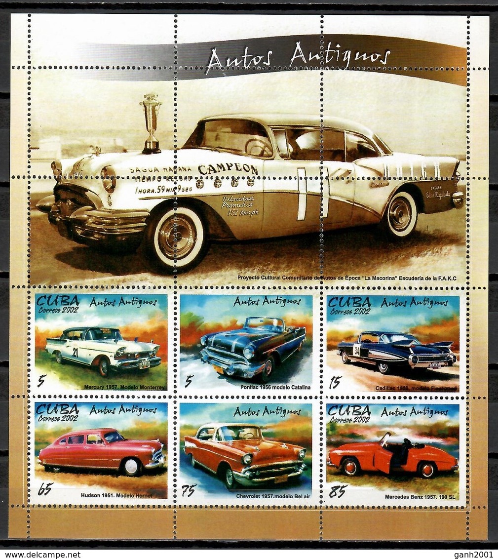 Cuba 2002 / Ancient Cars MNH Coches Antiguos Autos / Cu11309  C5 - Coches