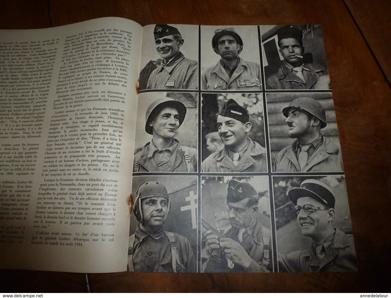1944-45 LA DEUXIEME DIVISION BLINDEE ENTRE DANS LA BATAILLE  (document original)