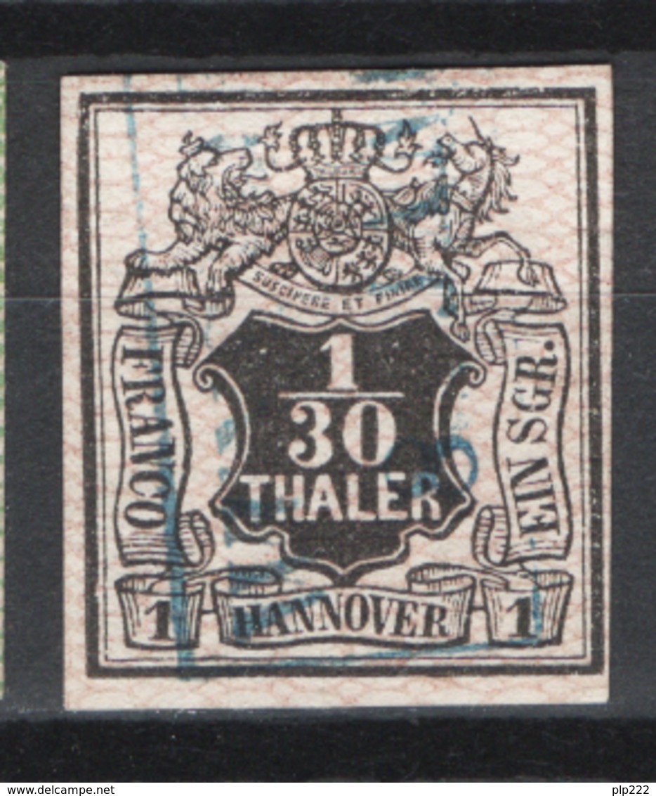 Germania Hannover 1856 Unif.11 O/Used VF/F - Hanovre