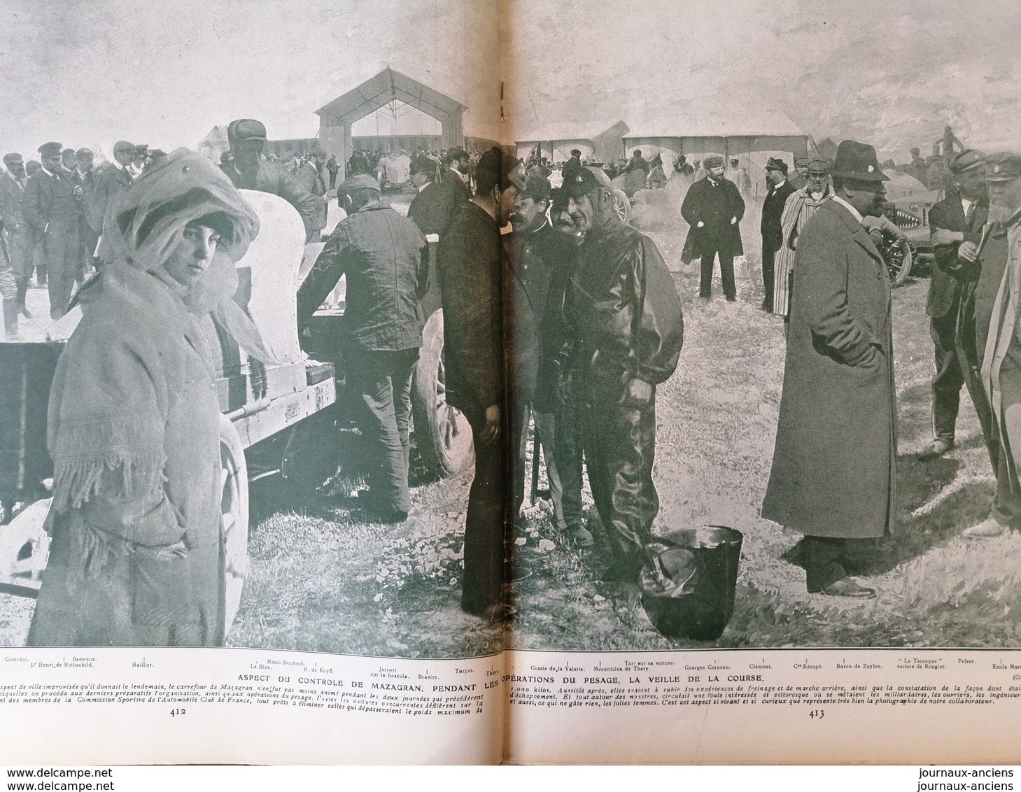 1904 LES ÉLIMINATOIRES FRANÇAISES DE LA COUPE GORDON BENNETT - VOUZIERS - THÉRY - VOITURE TURCAT MÉRY = MORS ECT......