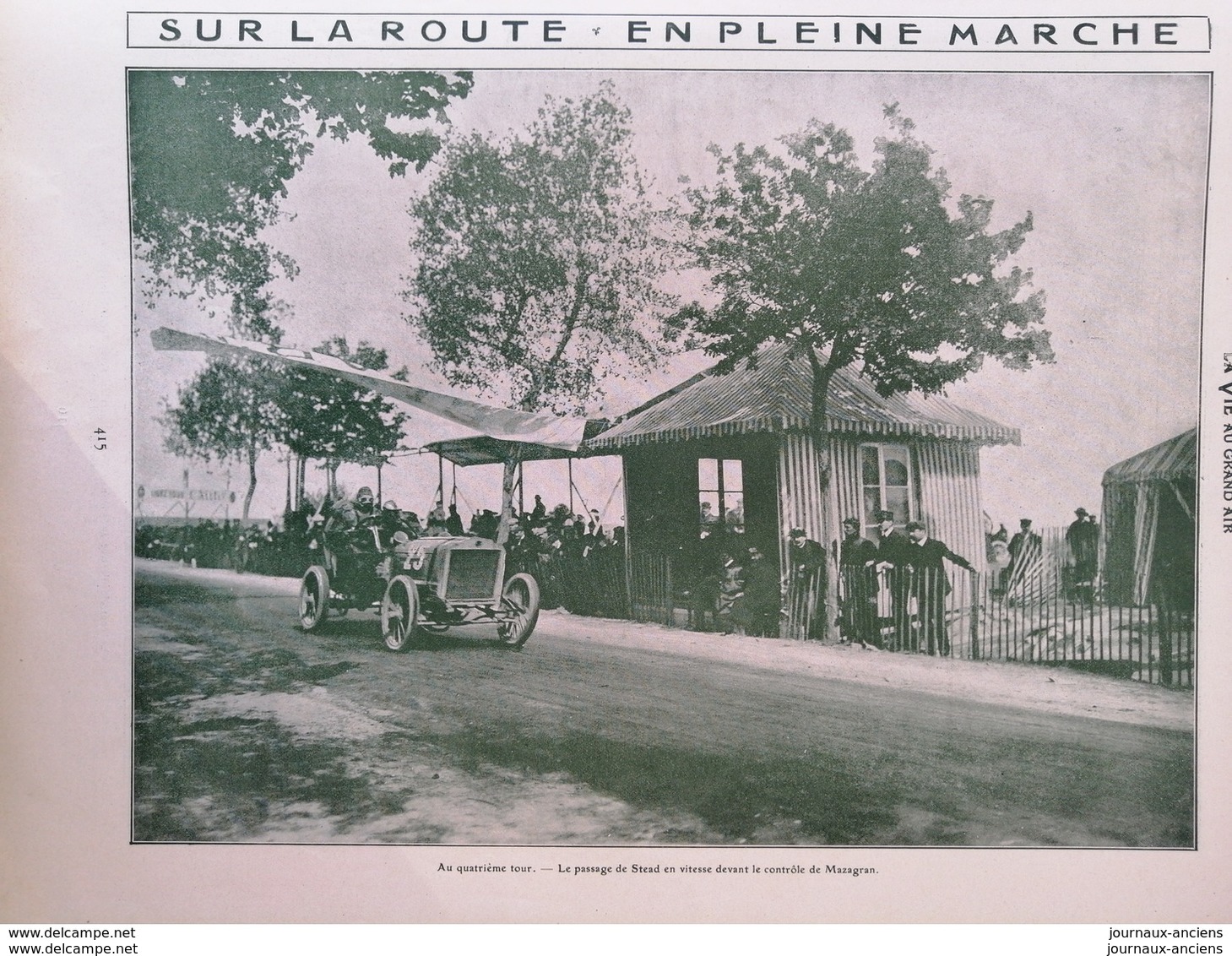 1904 LES ÉLIMINATOIRES FRANÇAISES DE LA COUPE GORDON BENNETT - VOUZIERS - THÉRY - VOITURE TURCAT MÉRY = MORS ECT......