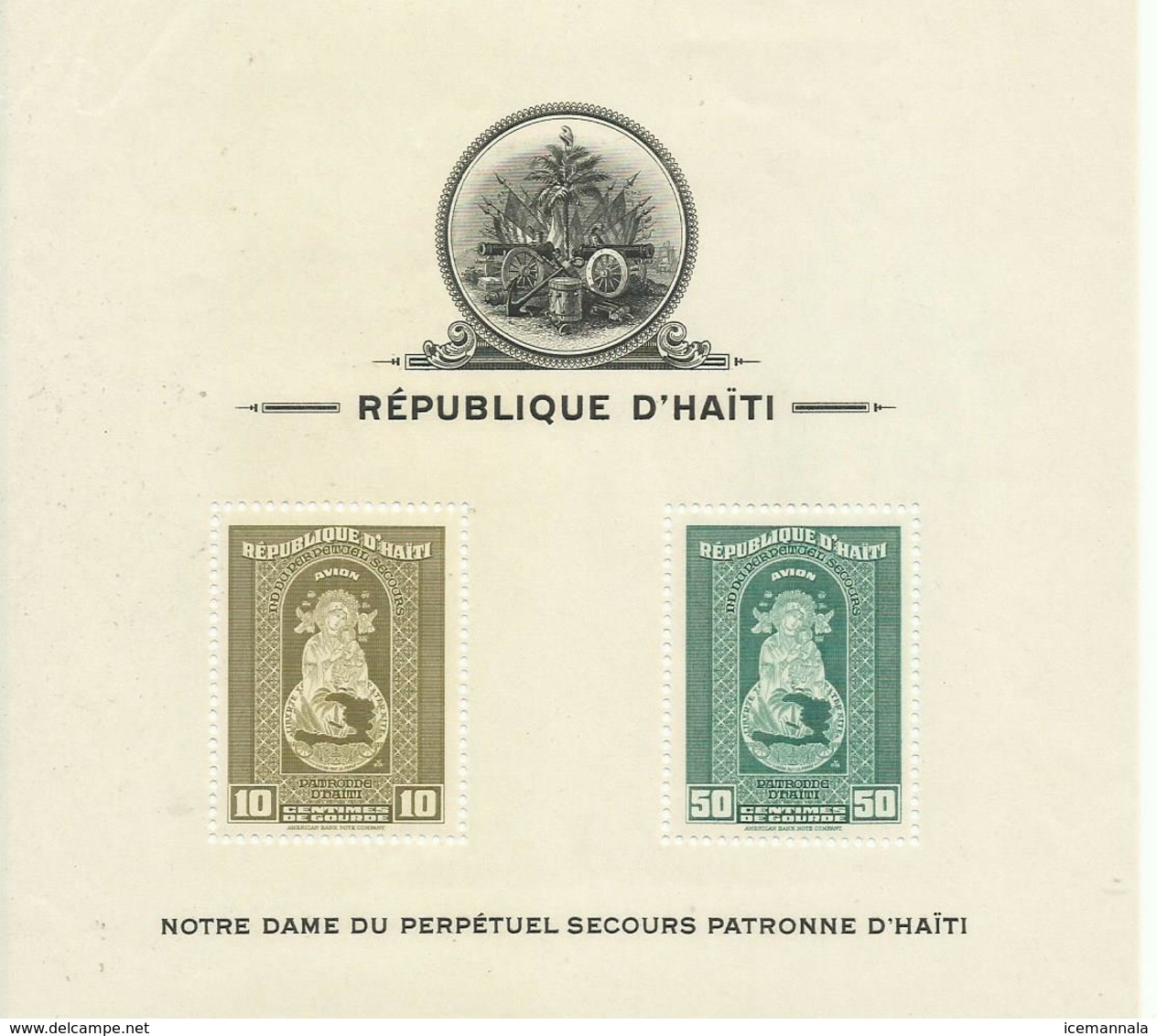 HAITI   YVERT  H/B  1/3  (DENTADAS)  ( LA 1 TIENE UN PEQUEÑO PLIEGUE EN ESQUINA SUPERIOR)  MNH  ** - Haití