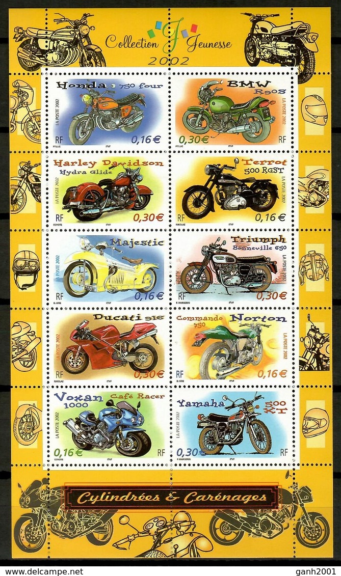 France 2002 Francia / Motorbikes MNH Motos Motocicletas / Ke23  18 - Motorräder