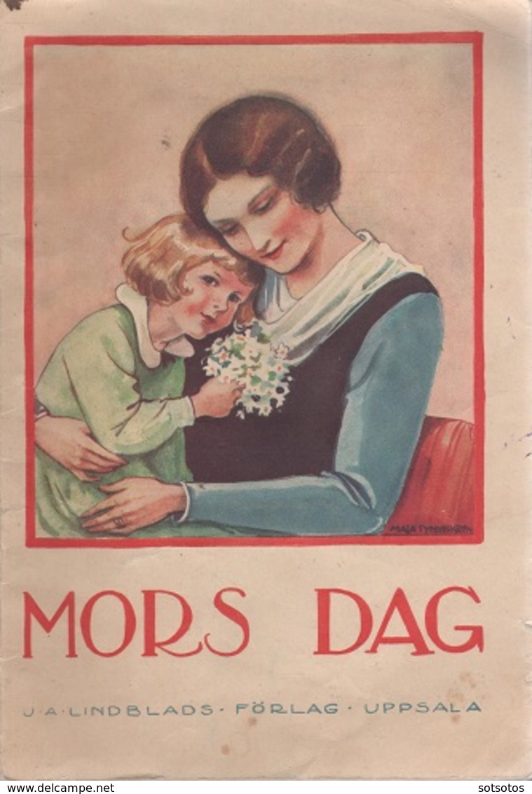 MORS DAG 1934: Mother's Day, Very Rare Edition 32+4 Pg Very Nice Chromo Cover - Idiomas Escandinavos