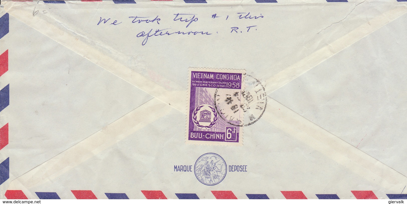 VIETNAM 1959? Cover To USA.BARGAIN.!! - Vietnam