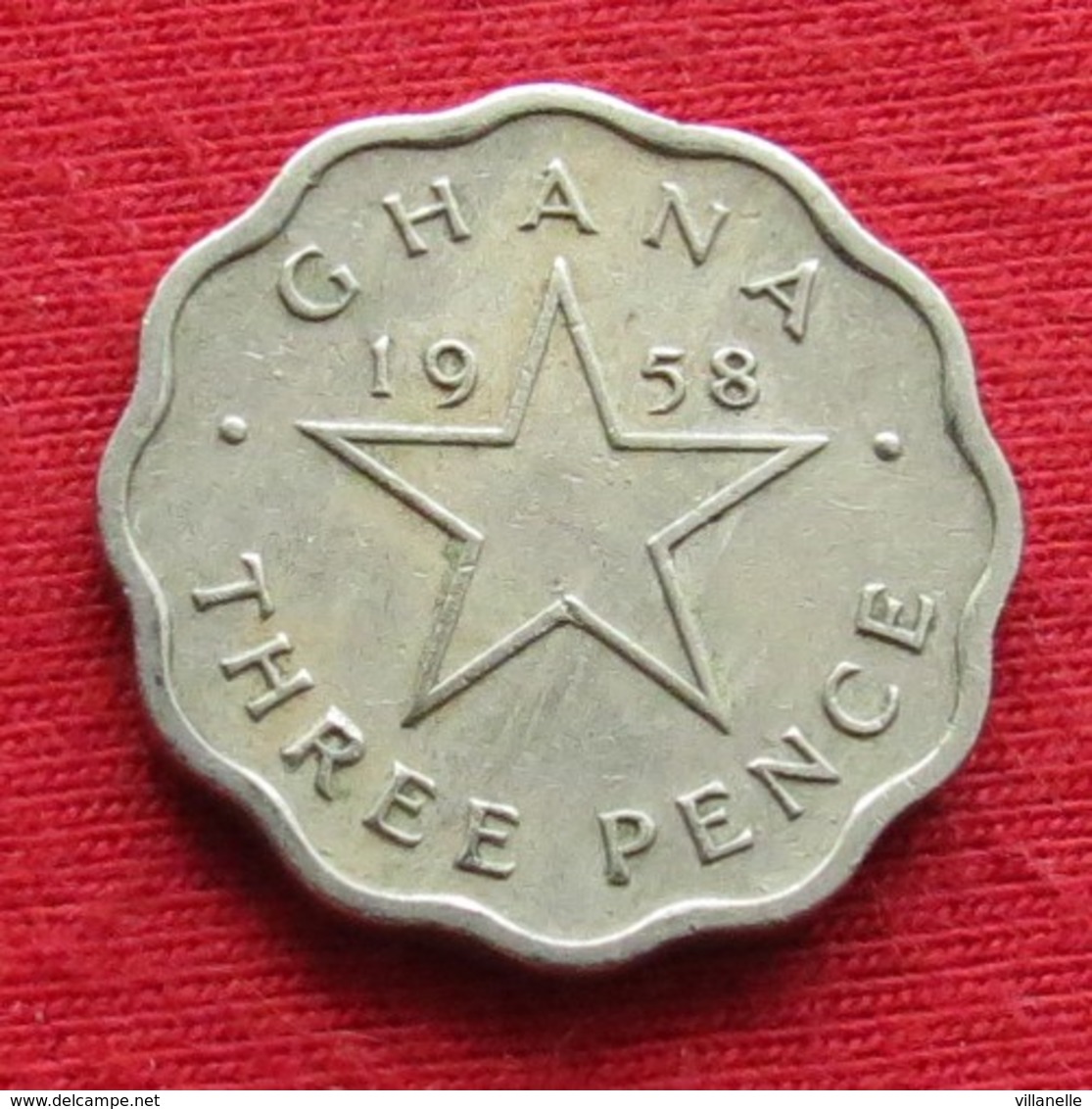 Ghana 3 Three Pence 1958 KM# 3 *V1 Gana - Ghana