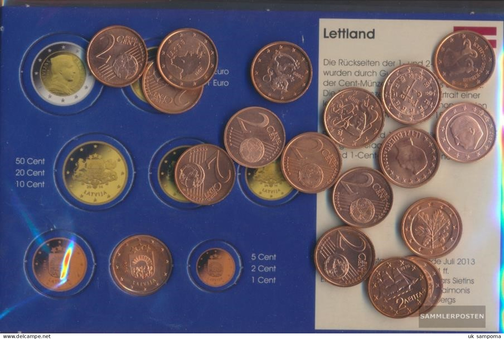 Europe 18 Different Uncirculated 2 Cent Euro-Coins Out 18 Different Countries - Other & Unclassified