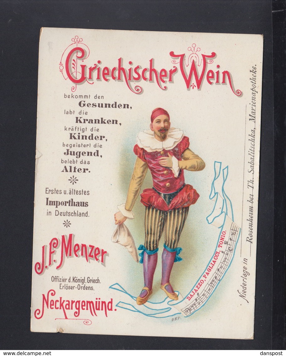 Werbung Griechischer Wein J.F. Menzer Neckargemünd (2) - Neckargemuend
