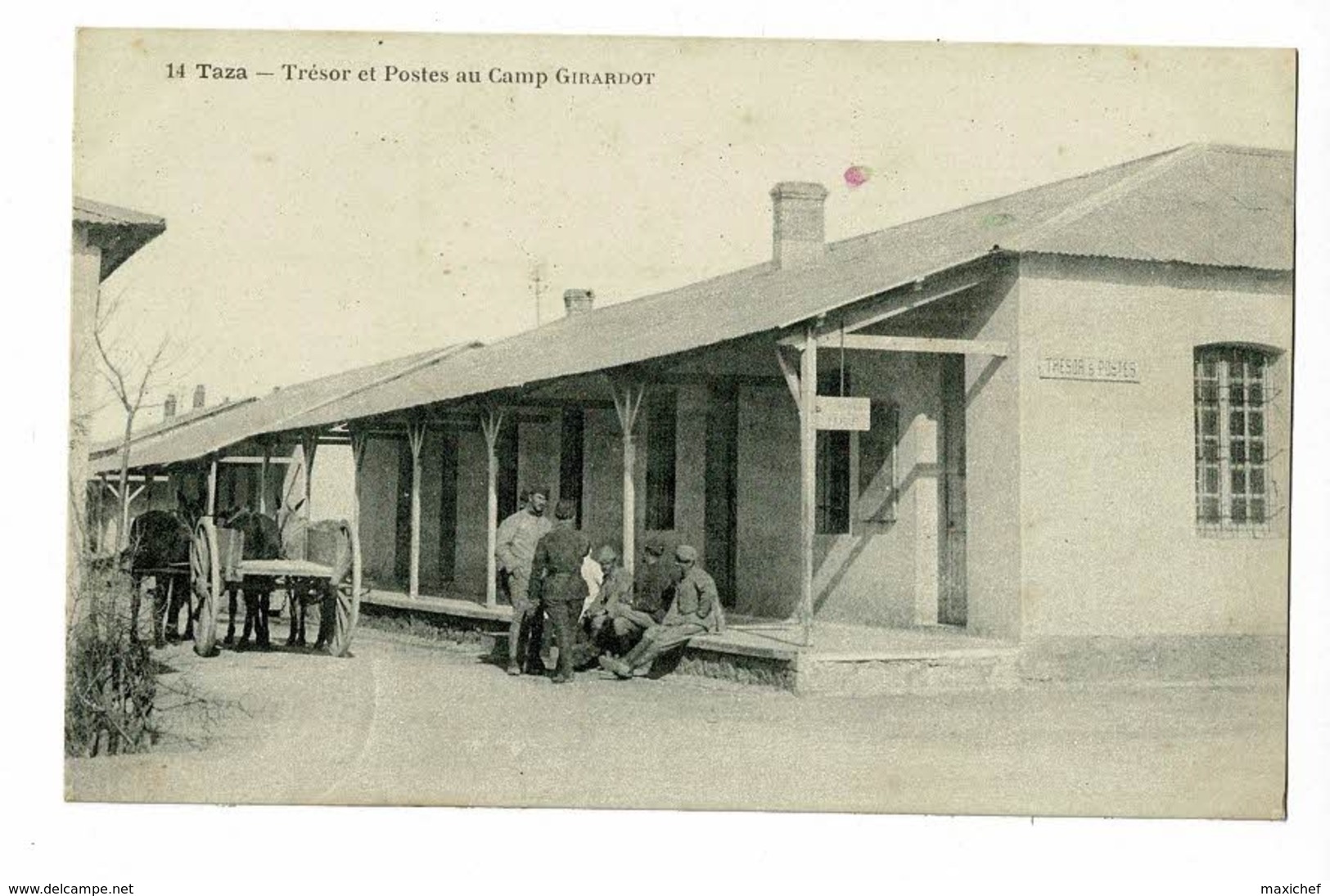 14 Taza - Trésor Et Postes Au Camp Girardot (animation) Circulé 1920, Sous Enveloppe - Other & Unclassified