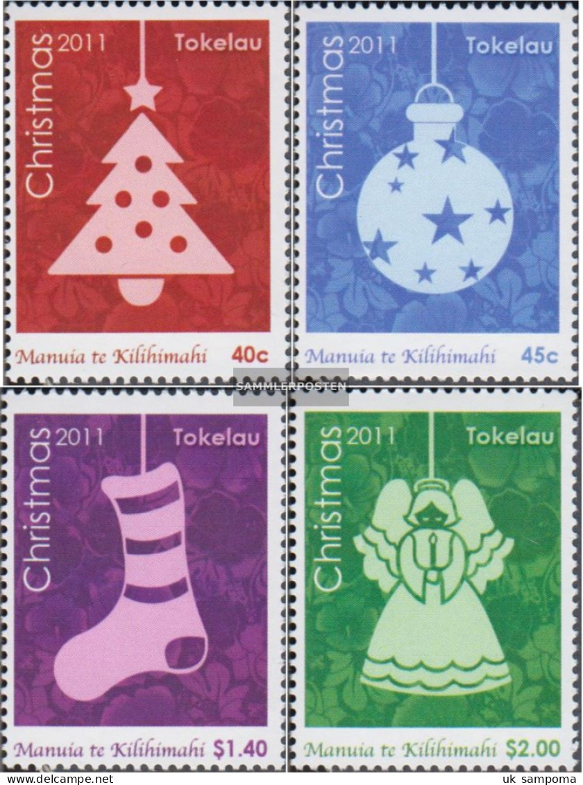 Tokelau 413-416 (complete Issue) Unmounted Mint / Never Hinged 2011 Christmas - Tokelau