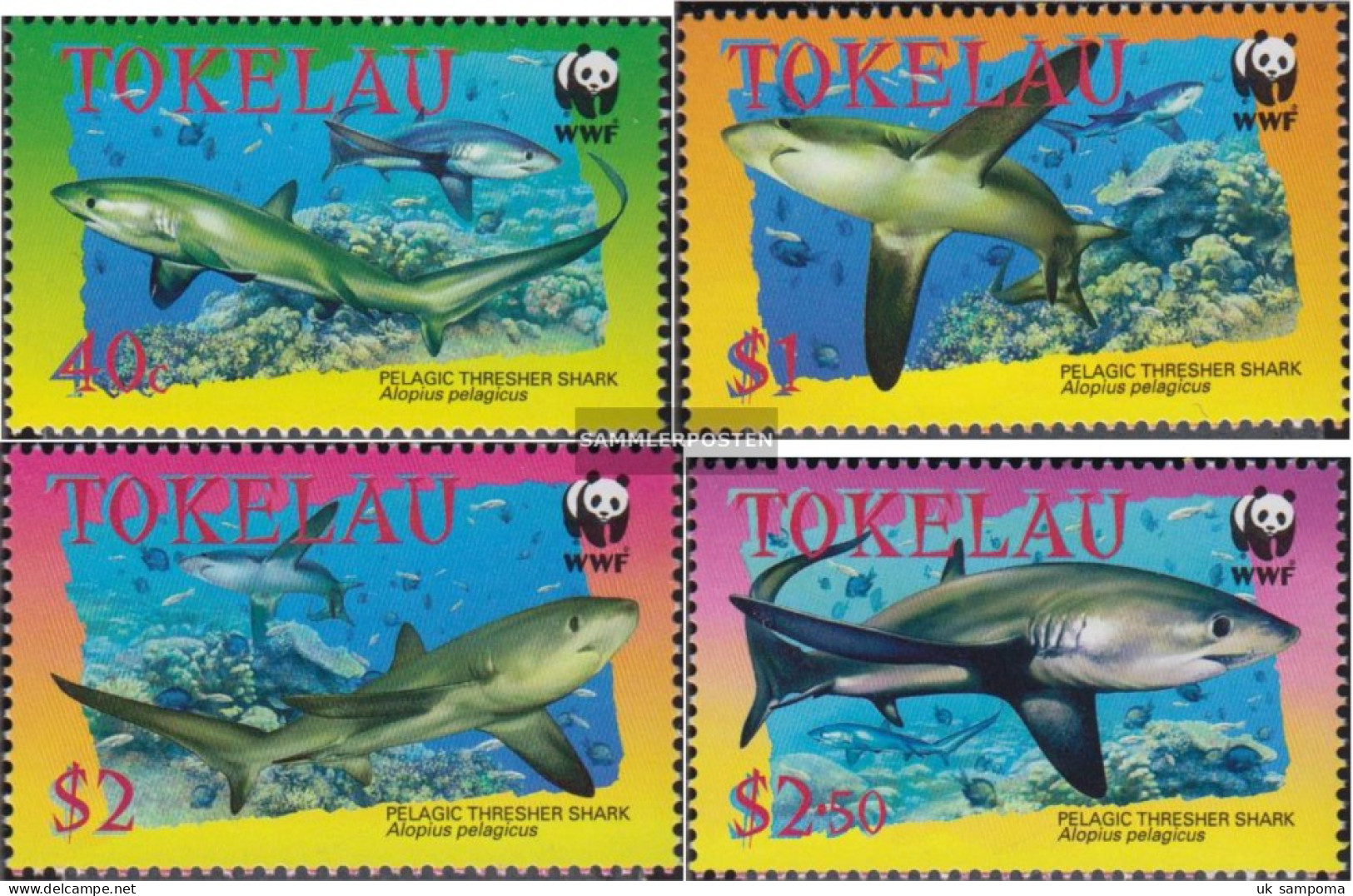 Tokelau 322-325 (complete Issue) Unmounted Mint / Never Hinged 2002 Fuchshai - Tokelau