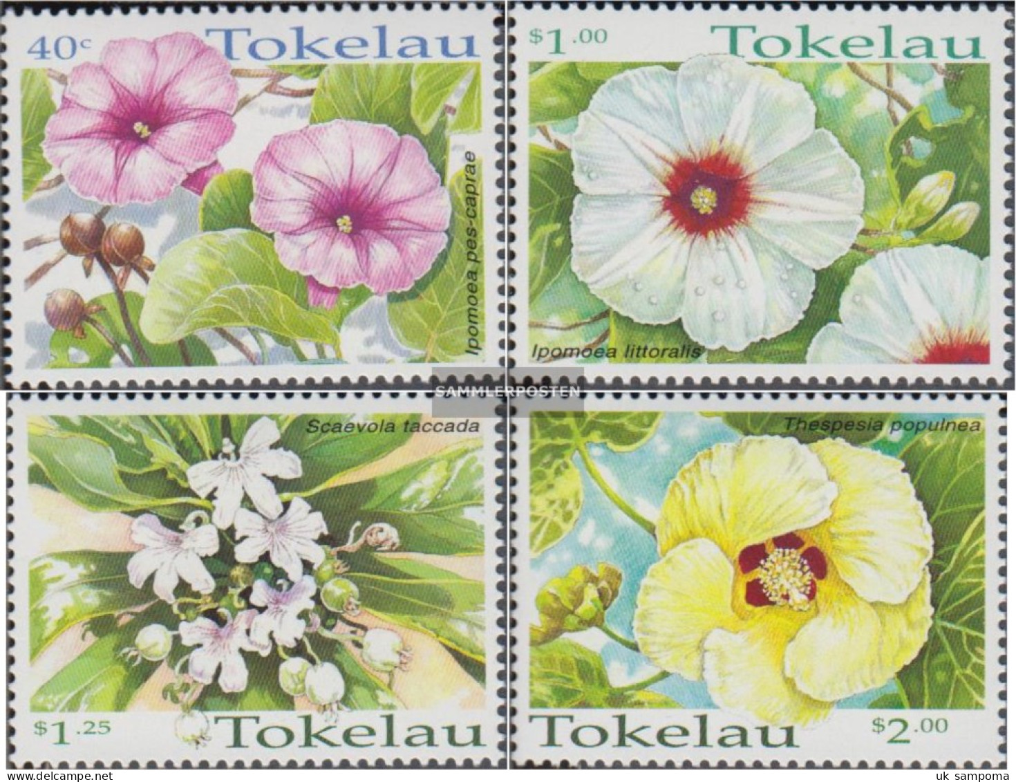 Tokelau 271-274 (complete Issue) Unmounted Mint / Never Hinged 1998 Flowers - Tokelau