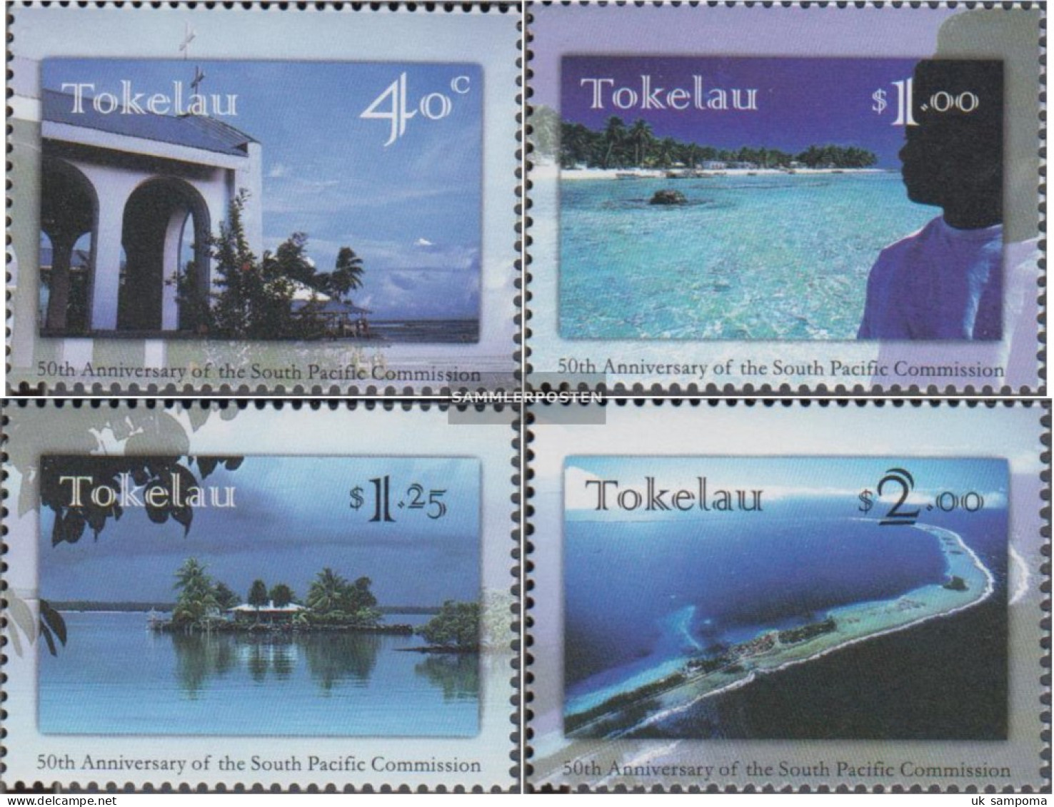 Tokelau 249-252 (complete Issue) Unmounted Mint / Never Hinged 1997 Südpazifik Commission - Tokelau