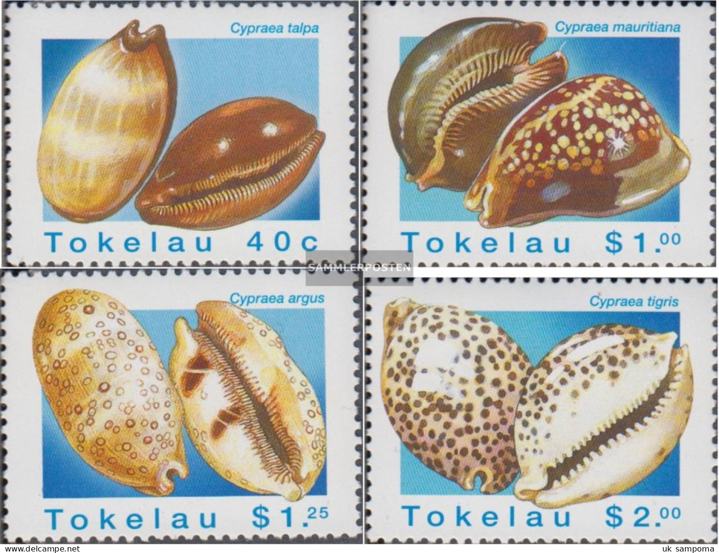 Tokelau 238-241 (complete Issue) Unmounted Mint / Never Hinged 1996 Porzellanschnecken - Tokelau