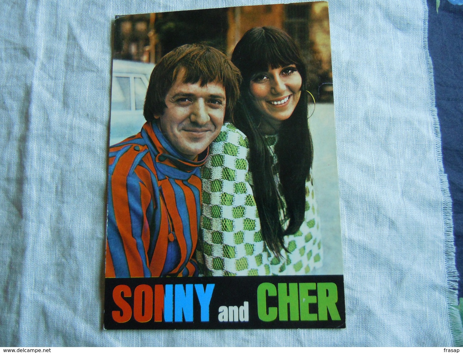 SONNY AND CHER Cartolina  Anni '70 Singers Chanteurs Musique - Cantanti E Musicisti