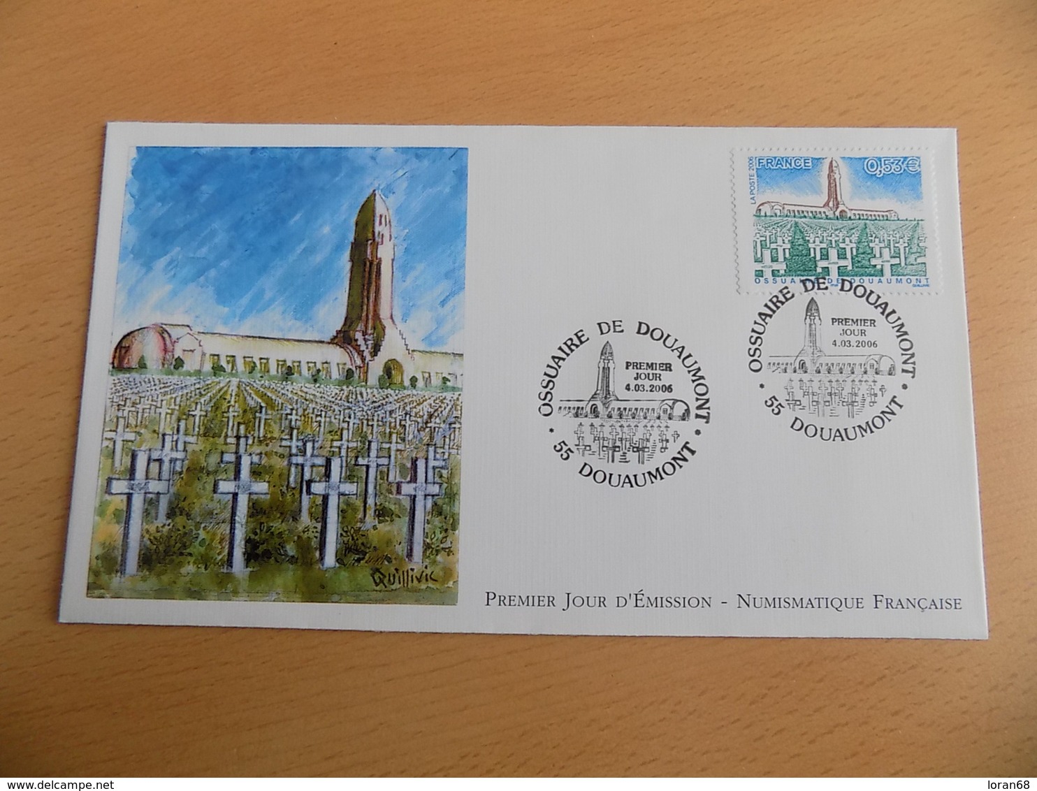 FDC France : Ossuaire De Douaumont (1914-1918) 04/03/2006 - 2000-2009