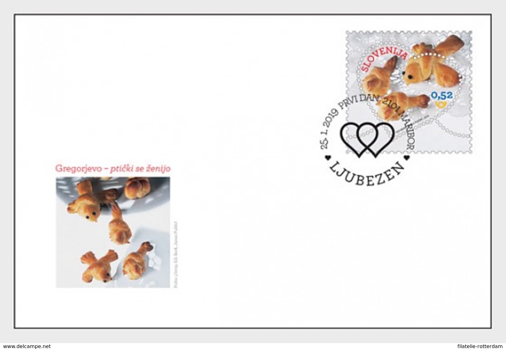 Slovenië / Slovenia - Postfris/MNH - FDC Valentijnsdag 2019 - Slovenië