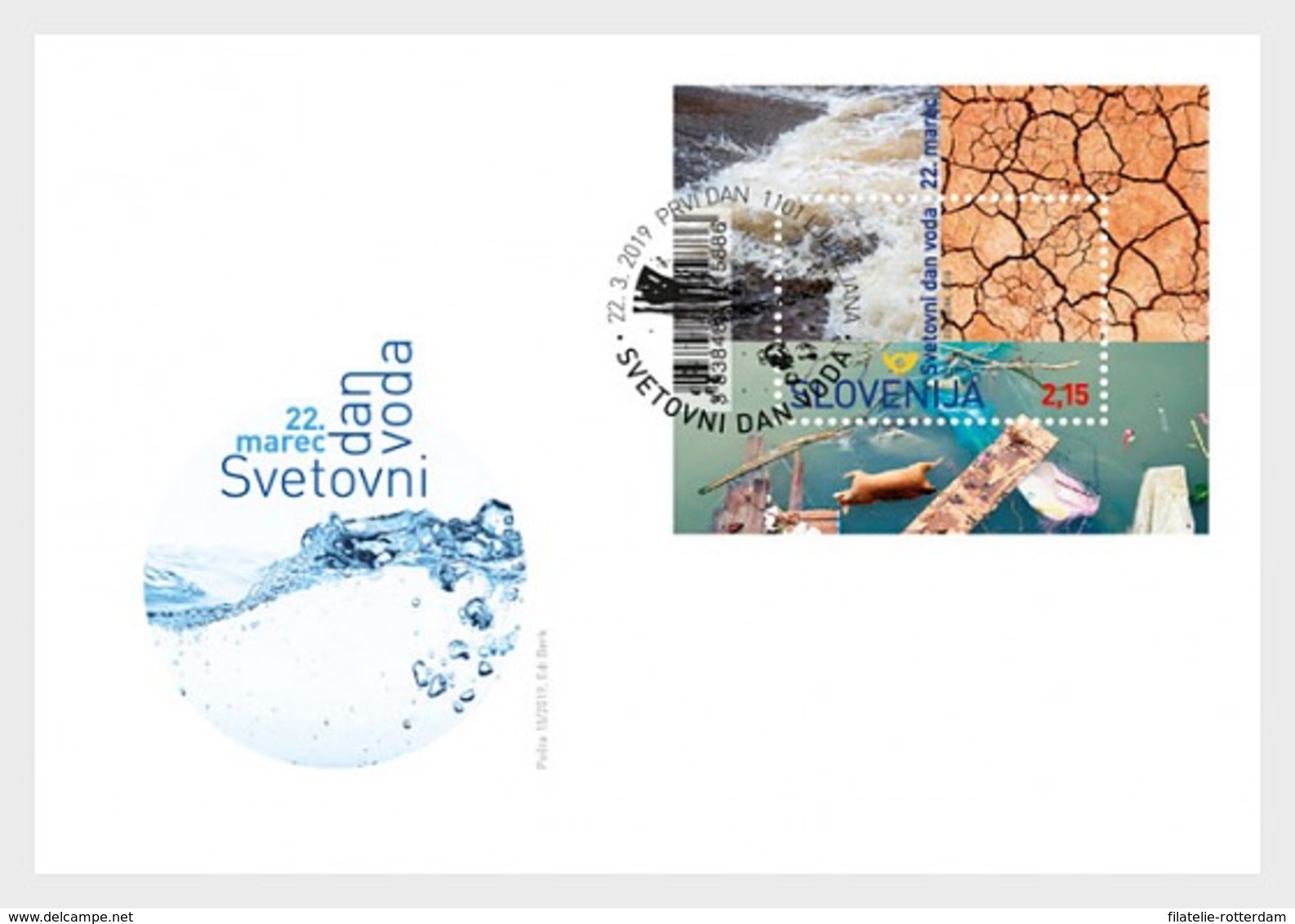 Slovenië / Slovenia - Postfris/MNH - FDC Sheet Wereld Waterdag2019 - Slovenia
