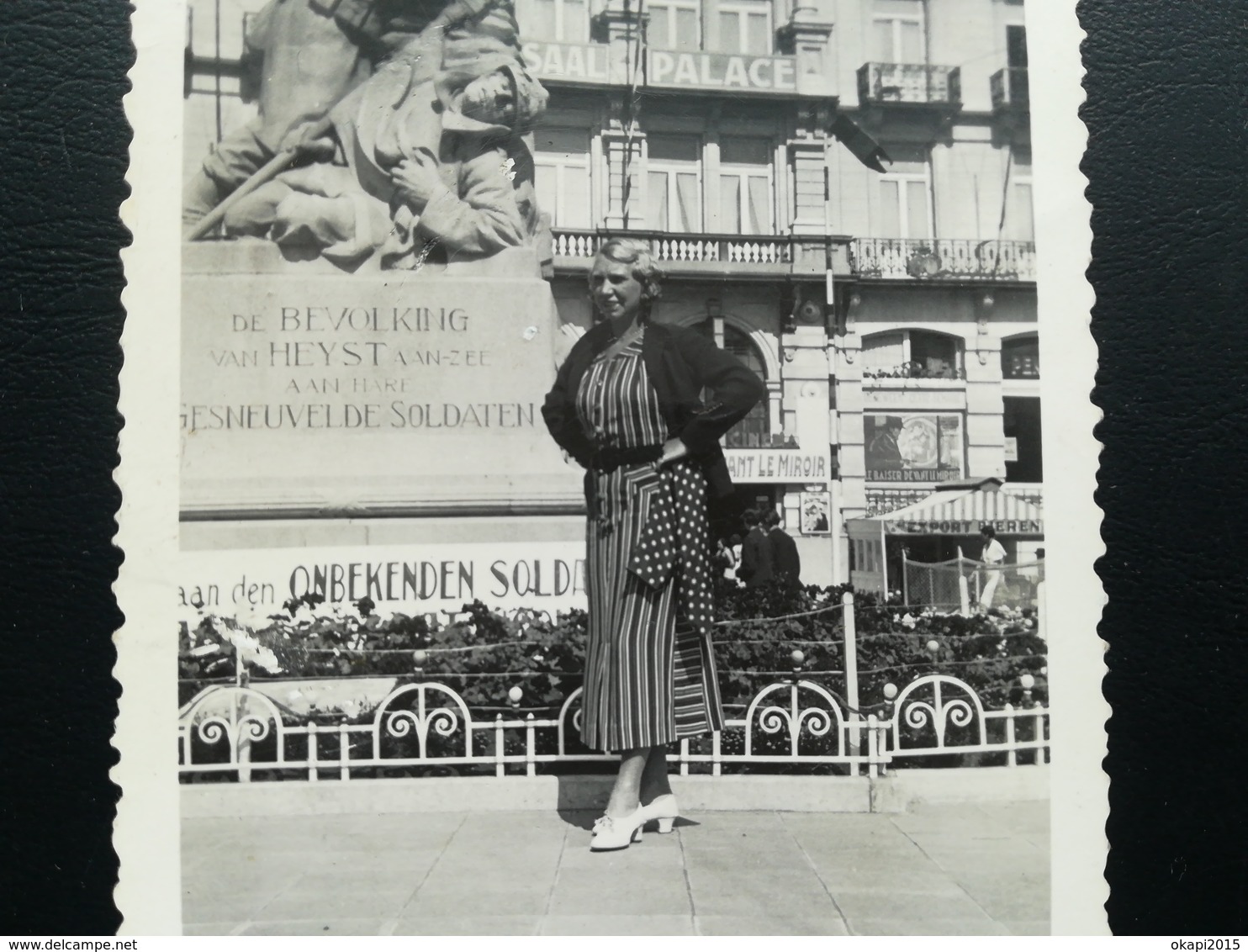 LITTORAL HEYST HEIST  BLANKENBERGE FLANDRE BELGIQUE PLAGE MER UN LOT DE 35 PHOTOS  COUPLE ESSENTIELLEMENT ANNÉES 1930 - Lieux