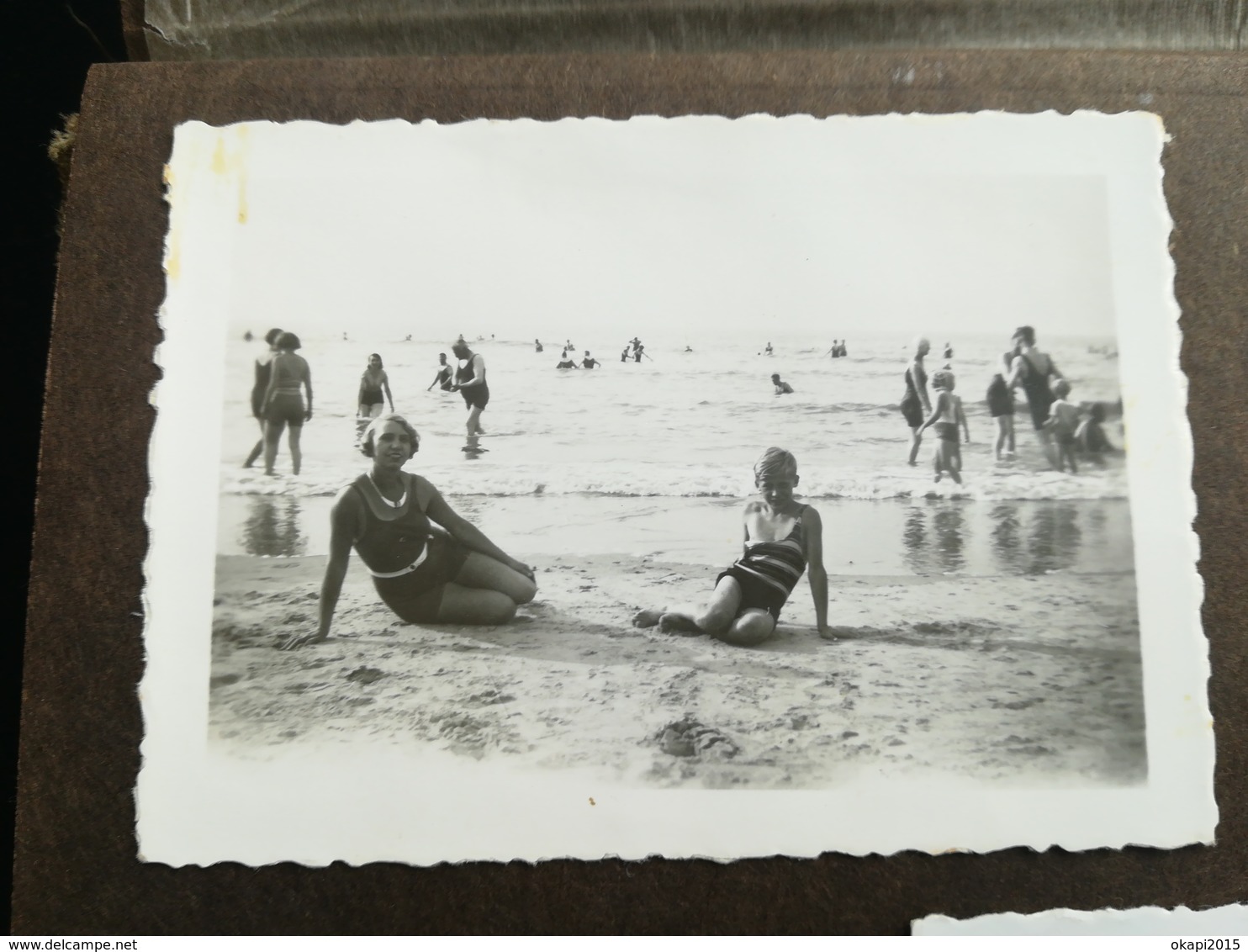 LITTORAL HEYST HEIST  BLANKENBERGE FLANDRE BELGIQUE PLAGE MER UN LOT DE 35 PHOTOS  COUPLE ESSENTIELLEMENT ANNÉES 1930