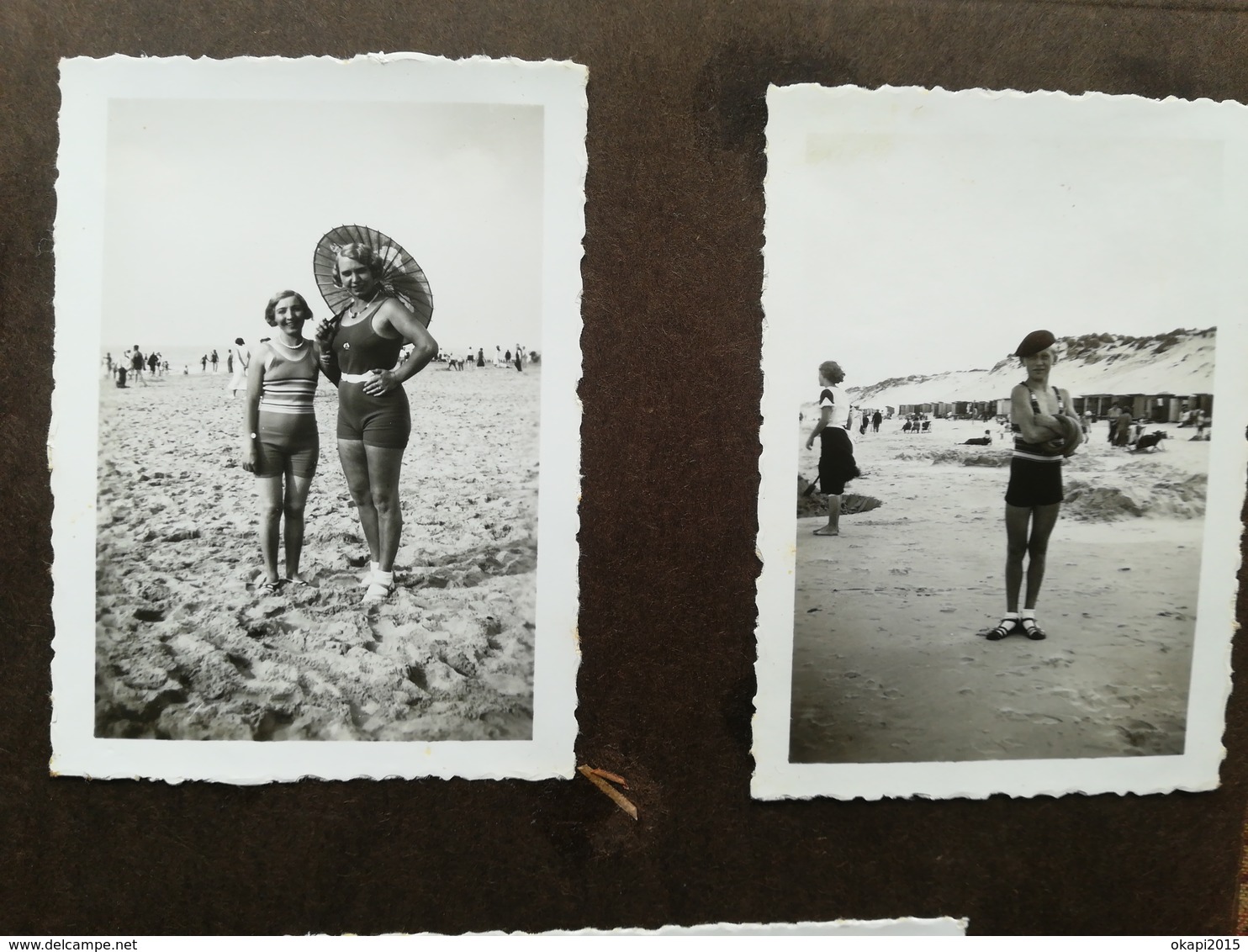 LITTORAL HEYST HEIST  BLANKENBERGE FLANDRE BELGIQUE PLAGE MER UN LOT DE 35 PHOTOS  COUPLE ESSENTIELLEMENT ANNÉES 1930