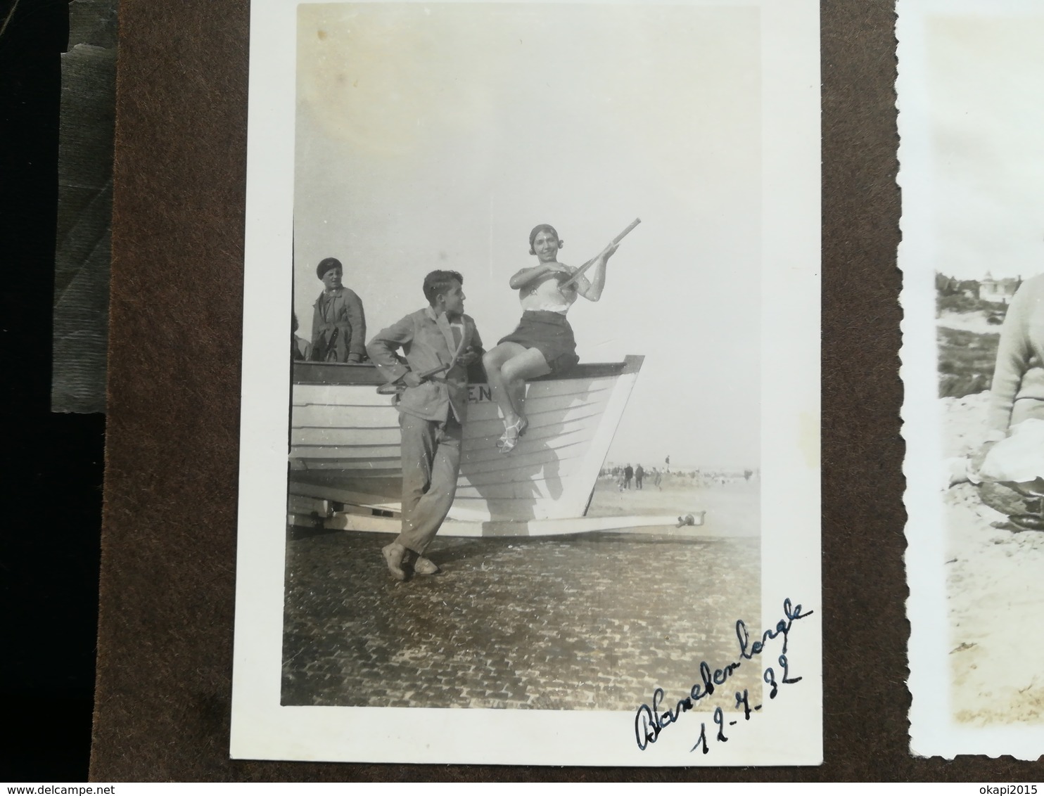 LITTORAL HEYST HEIST  BLANKENBERGE FLANDRE BELGIQUE PLAGE MER UN LOT DE 35 PHOTOS  COUPLE ESSENTIELLEMENT ANNÉES 1930