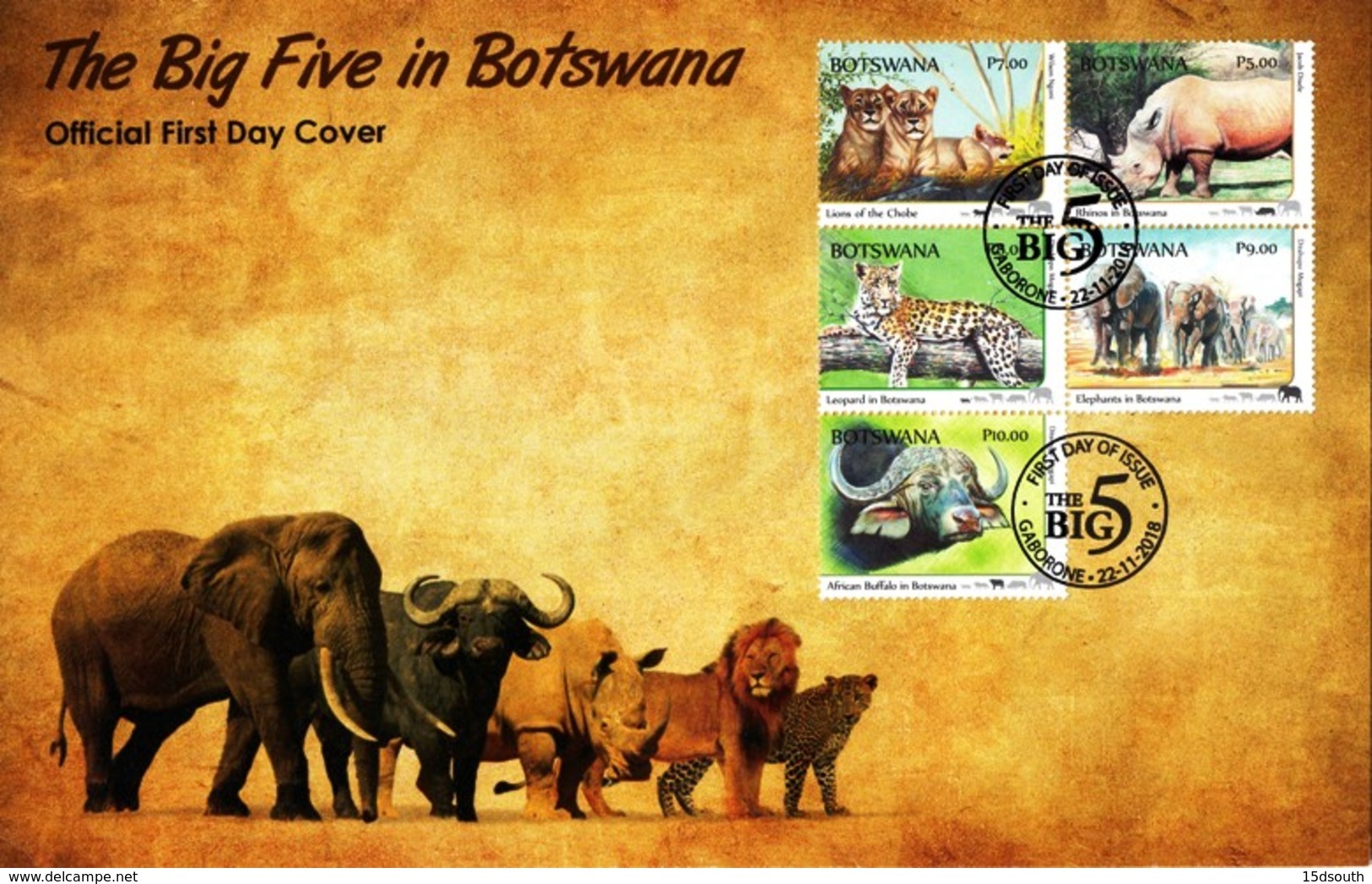 Botswana - 2018 Big Five FDC - Altri & Non Classificati