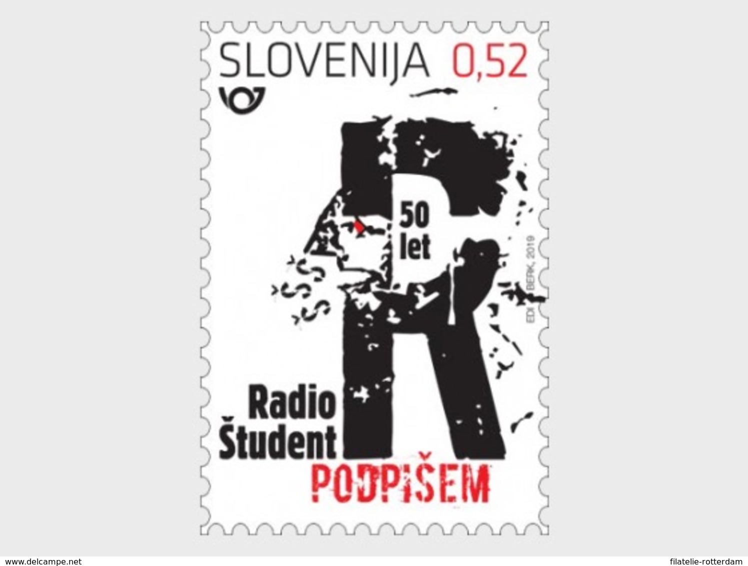 Slovenië / Slovenia - Postfris/MNH - 50 Jaar Radio Student 2019 - Eslovenia