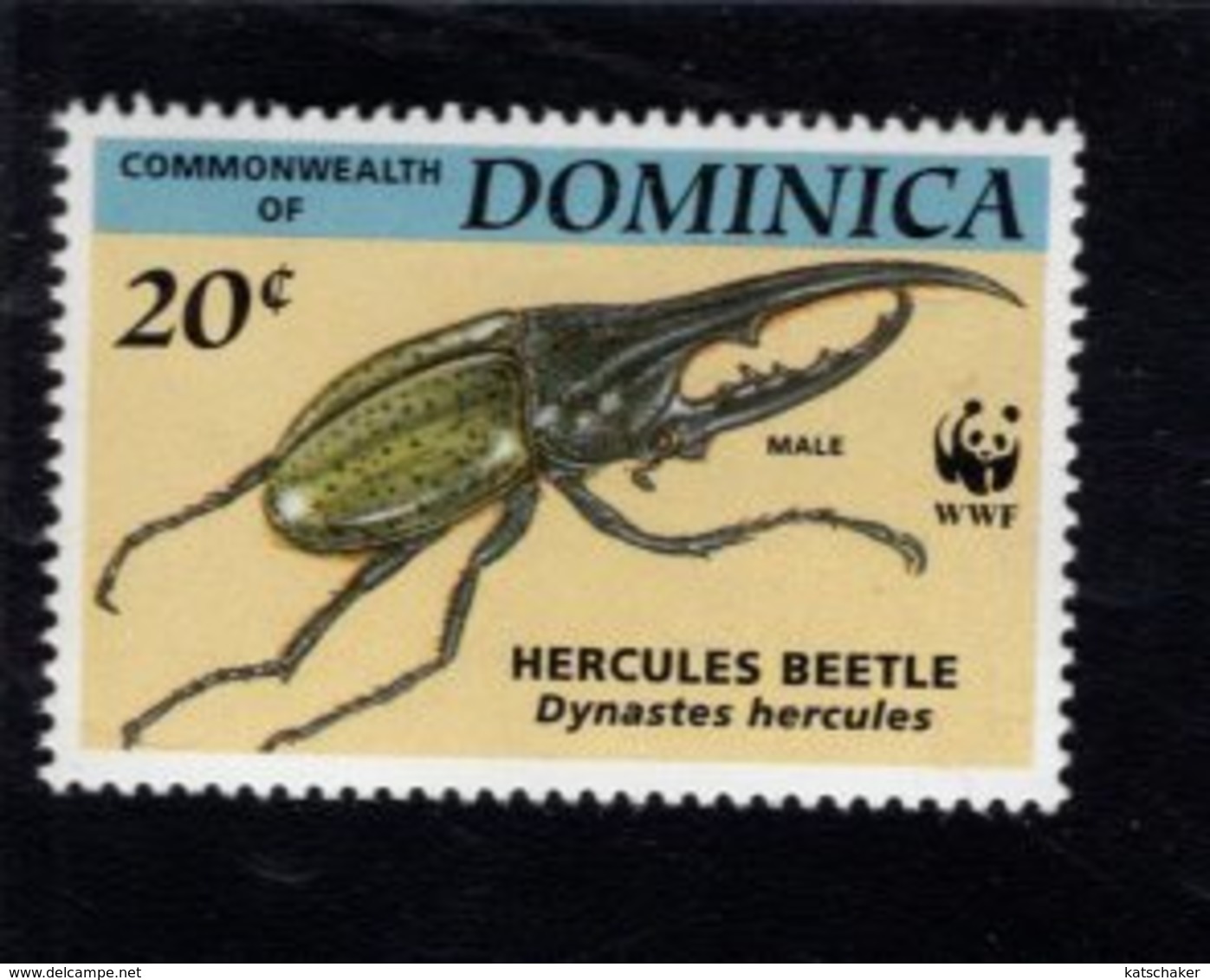 740400701  POSTFRIS  MINT NEVER HINGED EINWANDFREI SCOTT 1647 INSECTS WWF - Dominica (1978-...)