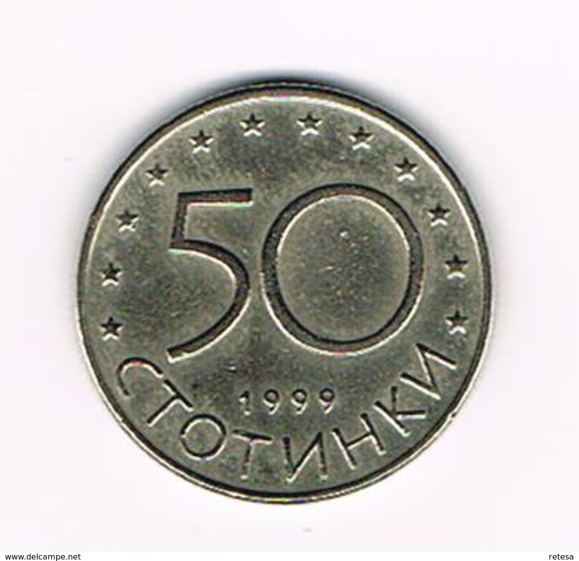 &-  BULGARIJE   50 STOTINKI  1999 - Bulgarie