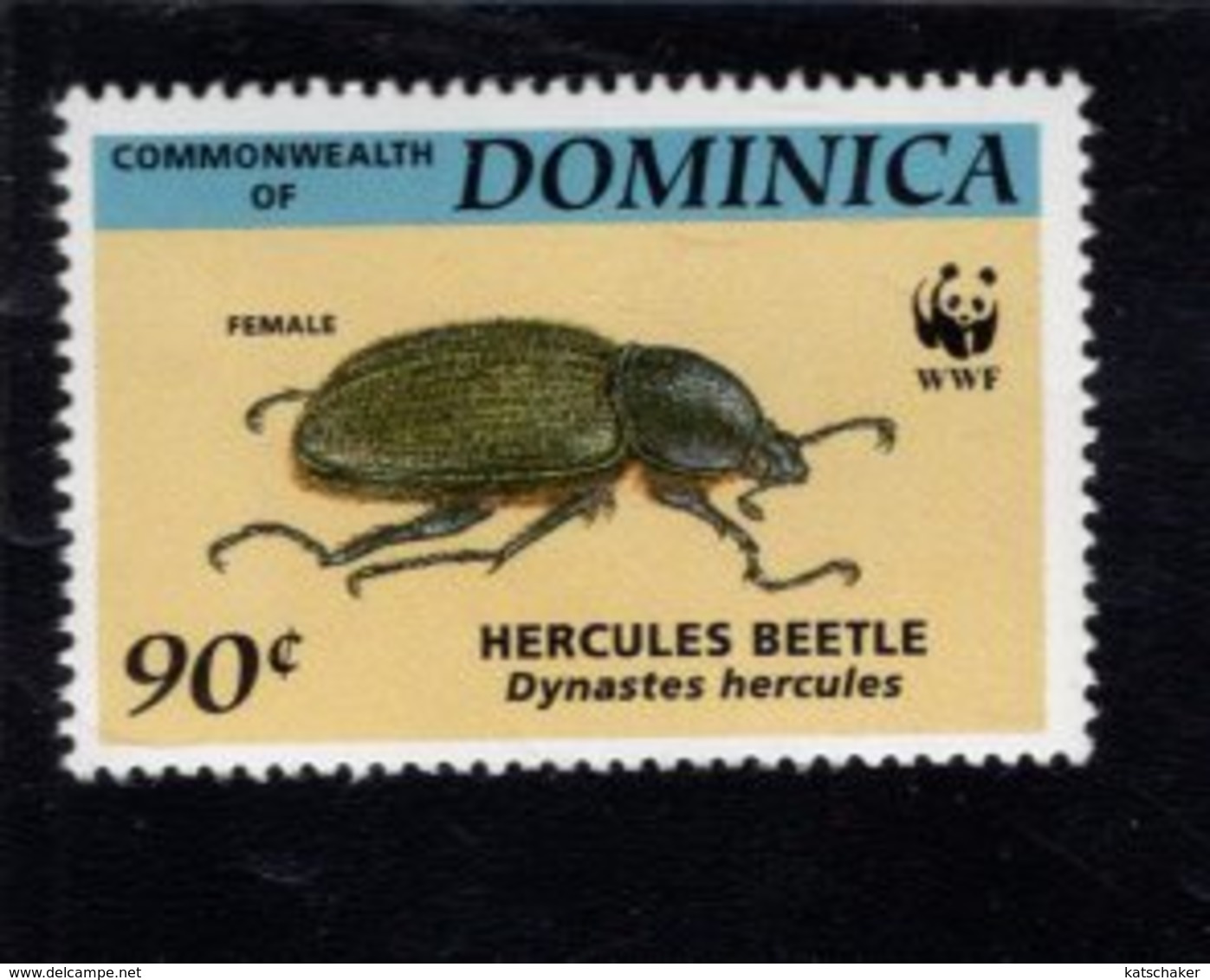 740402552  POSTFRIS  MINT NEVER HINGED EINWANDFREI SCOTT 1650  INSECTS WWF - Dominica (1978-...)